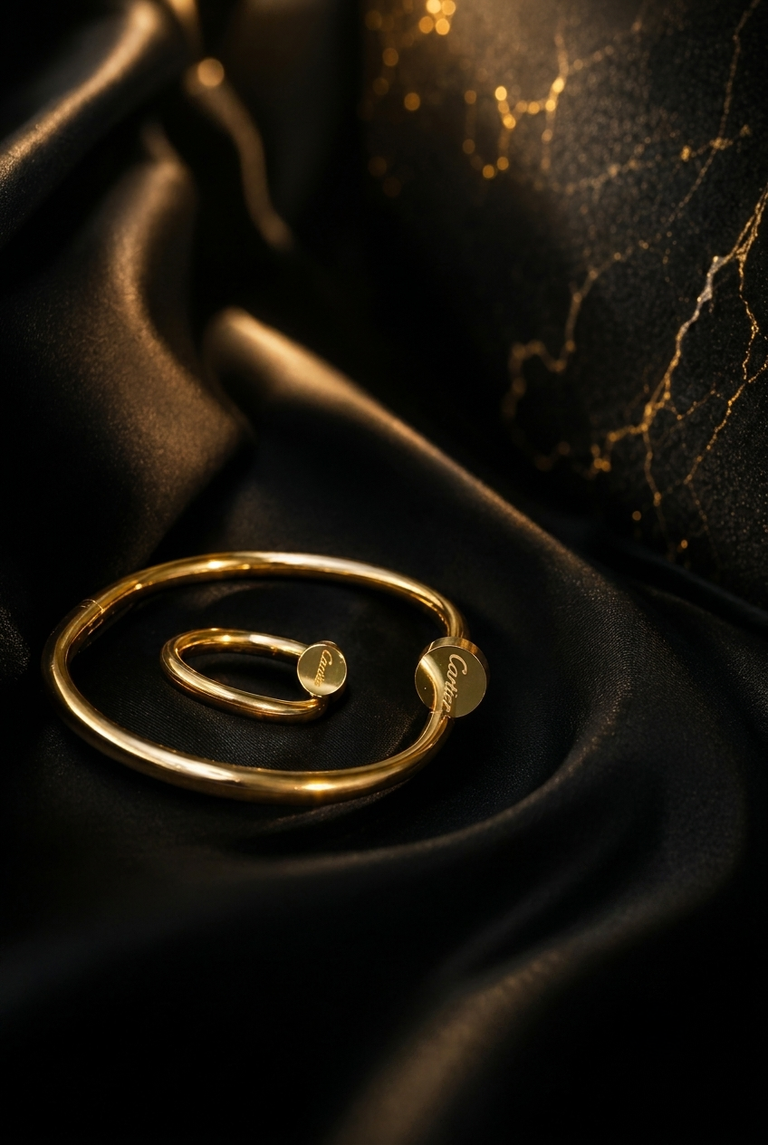 Minimalist Gold Bracelet & Ring Set