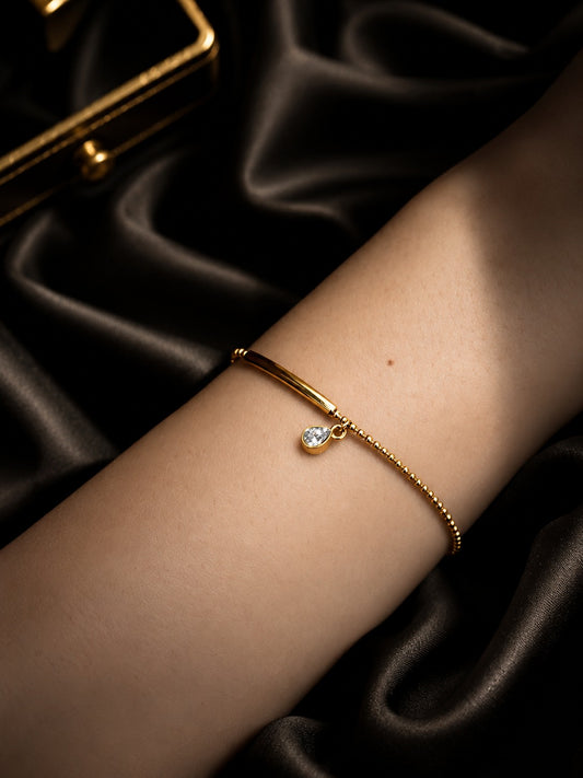 Golden Love Charm Bracelet